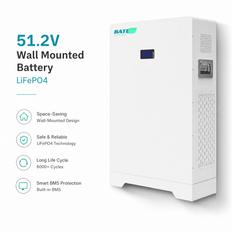 LiFePO4 51.2V Wall Mounted Battery Series - 1